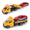 CELMAN Tow Truck Toy with Racing Car Sound and Light,