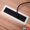 SOTECH 1 x Toledo cable passage made of aluminium white