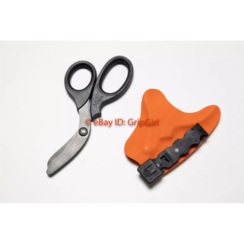 GripGirlSupply Custom Kydex Orange Holster for XSHEAR Trauma Shears Medic