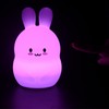 Rabbit Silicone Light Pat Night Light USB Rechargeable Light Kids