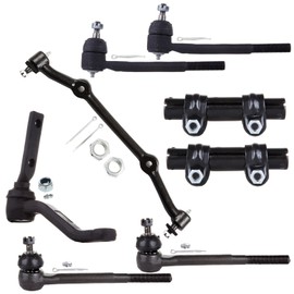 SCITOO 8pcs Front End Suspension Kit fit for Chevy S10 for Chevy Blazer for Chevy S10 Blazer for GMC Sonoma for GMC Jimmy for GMC S15 Jimmy for GMC S15 Outer Inner Tie Rod End Idler Arm Center Link