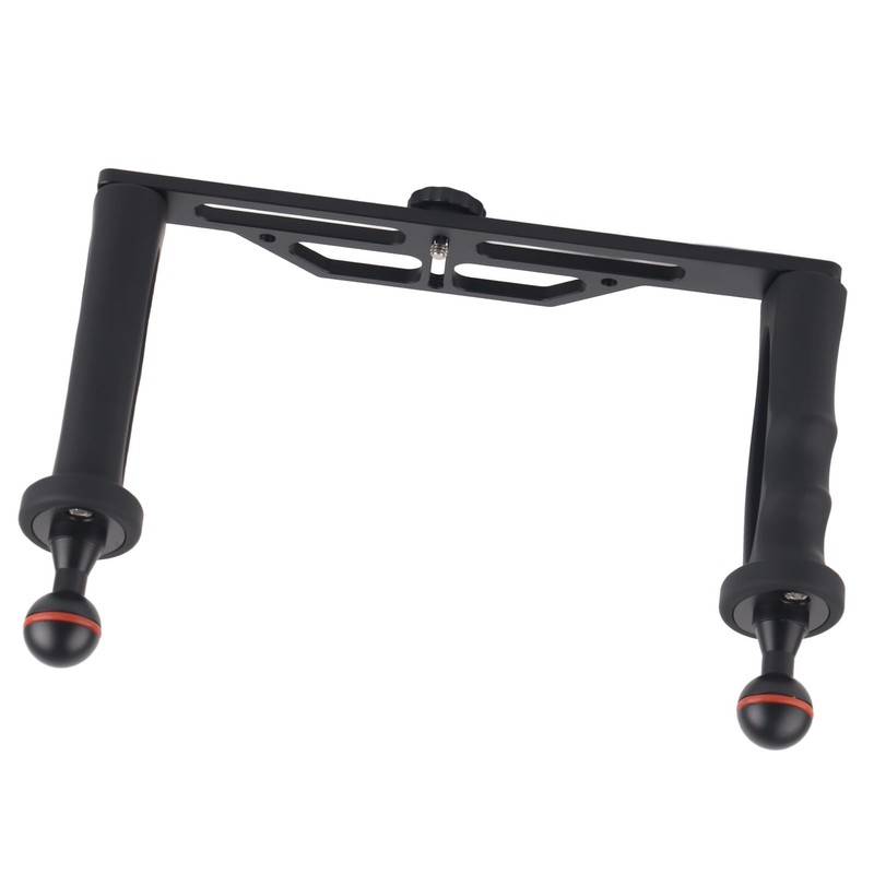 Dual Handle Aluminium Tray Stabilizer Rig Diving Underwater Camera Housings