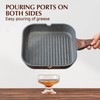 SENSARTE Nonstick Grill Pan for Stove Tops, Versatile Griddle with