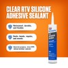 Permatex Sellador de Silicona Transparente RTV 80855, 11 oz