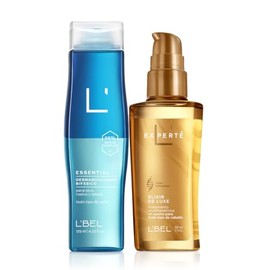 L'BEL - Set Desmaquillante Bifásico y Elixir Experté, Rutina Facial de Limpieza Profunda y Renovación, Remueve Maquillaje Resistente y Suero Antiedad Concentrado, Piel Suave, Luminosa y Visiblemente Rejuvenecida