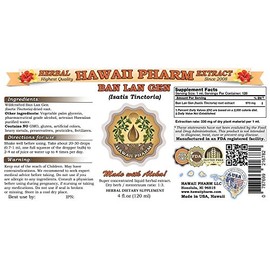 Hawaii Pharm HawaiiPharm Ban LAN Gen Tincture, Ban LAN Gen, Isatis (Isatis Tinctoria) Root Liquid Extract, Herbal Supplement 2x4 oz