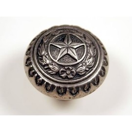 Texas State Seal KNOB AS Western Cabinet Hardware Drawer PULLS Star KNOBS (1)
