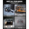 Emergency Dash Strobe Lights White Safety Flashing Warning Hazard Windshield