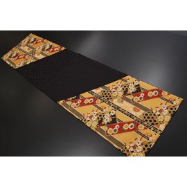 Japanese Style Kimono Table Runner, Obi Boxed, Packaged, Popular, Overseas Gift, 47.2 inches (120 cm)