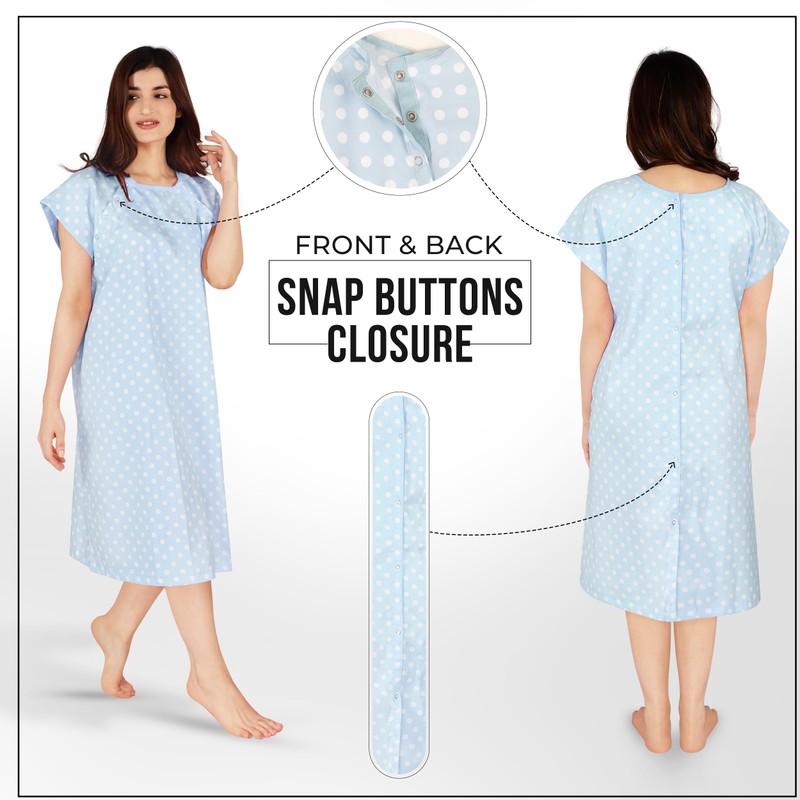 Utopia Care Women's Hospital Gown Soft Comfortable and Stylish Patient