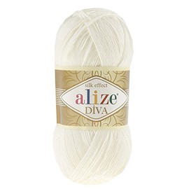 Knitting Wool Yarn 450 Pearl Alize Diva – 100 g