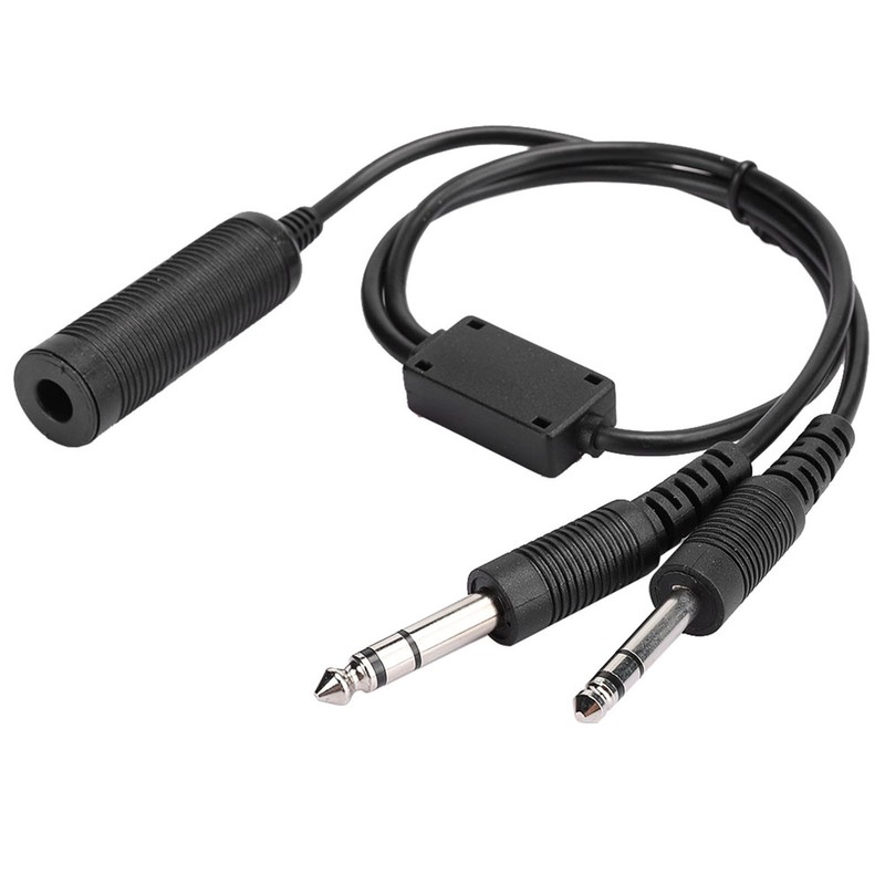 Helicopter to General Aviation Headset Adapter Cable - David Clark