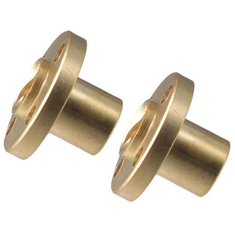 Fudeshe 2PCS Lead Screw Brass Nut, T8 Lead Screw,Anti Backlash