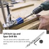 3/8 Twist Step Drill Bit Round Shank with Adjustable Depth