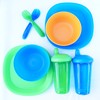 Parent's Choice Tableware Assortment w/Green, Blue, Orange Assortment