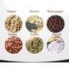 Wooden Pepper Grinder Refillable Rustproof Stainless Steel Core Manual Salt