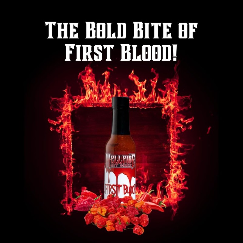 Hellfire Hot Sauce First Blood - Natural Gourmet Hot Sauce