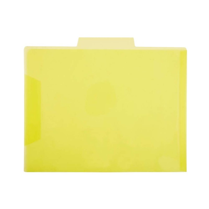 Staples Translucent Poly File Folders, Assorted, 6/Pack