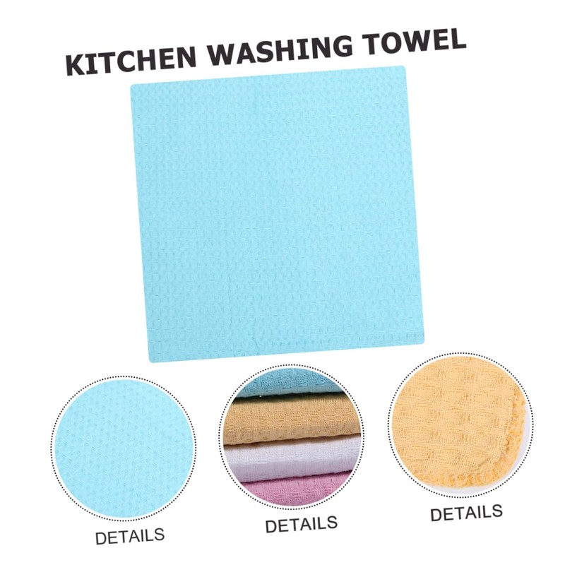 KOMBIUDA Dish Wipe Cloths Kitchen Cleaning Rag Set 4pcs Absorbent
