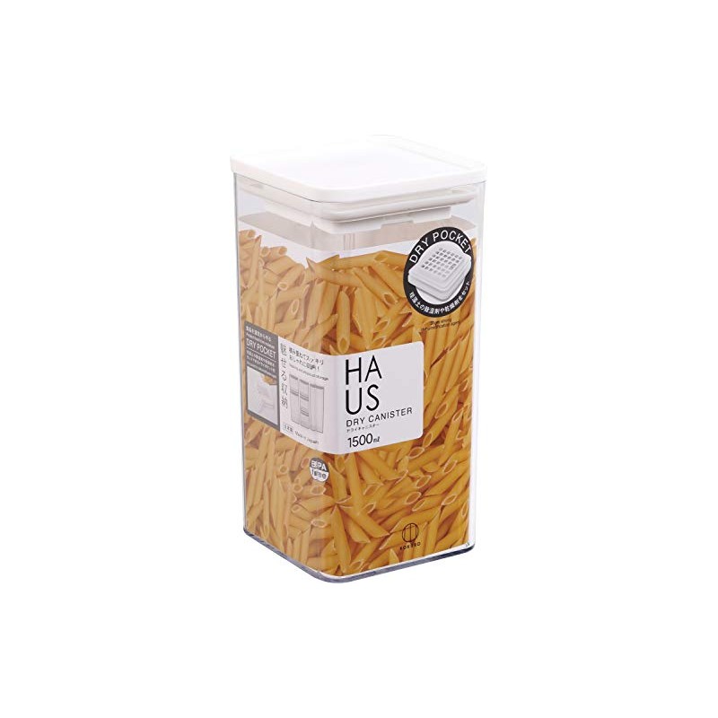 Kokubo KK-395 Haus Dry Canister, 59.1 fl oz (1,500 ml)