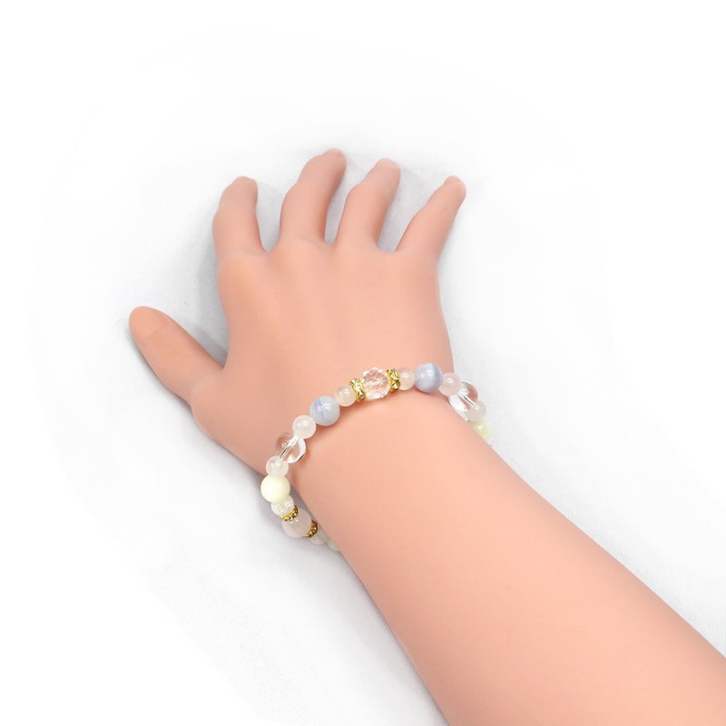 Happy Bomb Birthstone Combination Power Stone Bracelet Natural Blue Lace