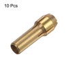 sourcing map 10pcs Brass Collet 3.2mm Brass Drill Chucks Mini