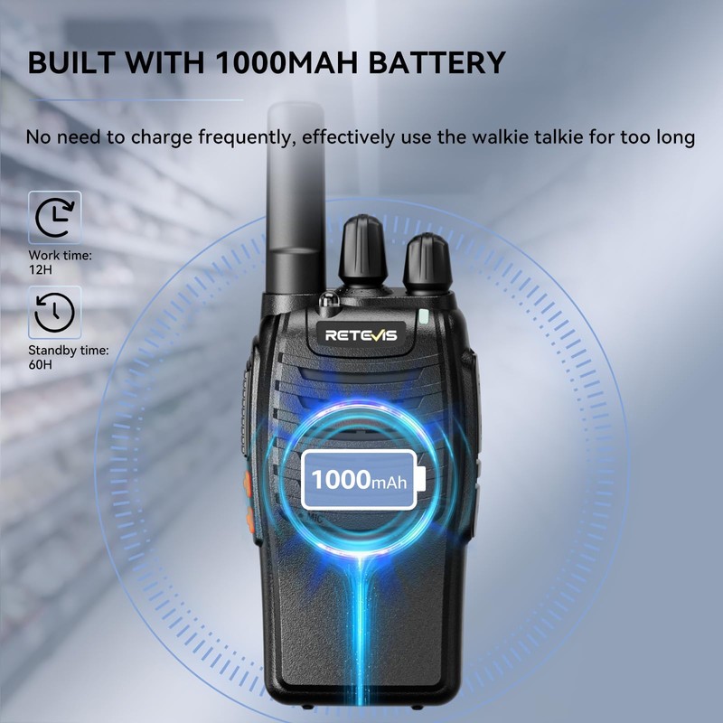 Retevis H-777 2 Way Radios, Walkie Talkies for Adults, Rechargeable