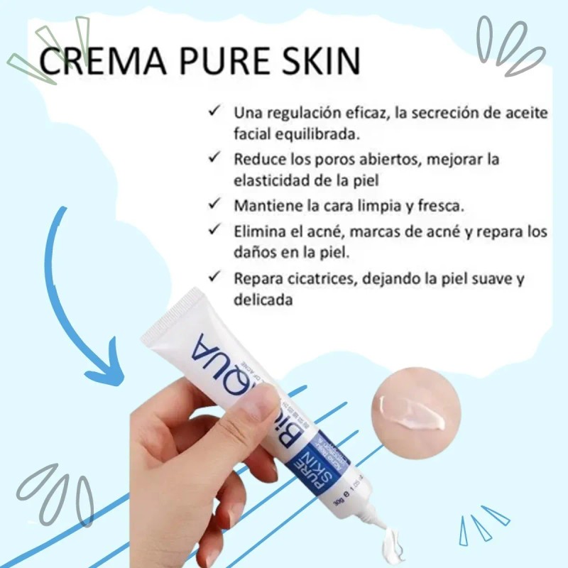 Bioaqua Acne Cream Reduce Cicatrices Poros Grasa Cuidado Continuo