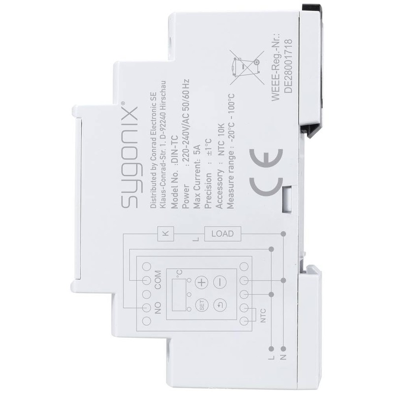 sygonix Temperature switch -20 to 100 °C
