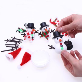 nabeta deco 6 Piece Snowman Set DIY Kit for Children Manual DIY Snowman Making Birthday Gift