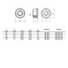 NAJDER Hex Flange Nuts M6 Pack of 100 Hex Nuts