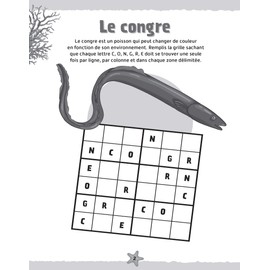 Bloc jeux - Défis nature - Animaux marins