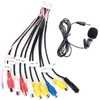 Inefala RCA Aux-in Cable Car Radio + External Microphone Plug