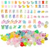 120 Pcs Mini Resin Animals,11 Styles Tiny Resin Figurines Duck