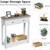KINTNESS Console Table with 2 Drawers, Sofa End Table with