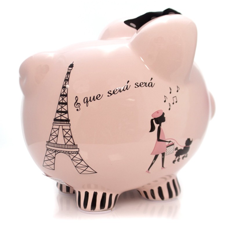 Child to Cherish Ceramic Piggy Bank for Girls, Miss Madeleine'