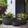 Kante 19.6",15.7",11.8" Dia Round Concrete Planters Set of 3, Outdoor