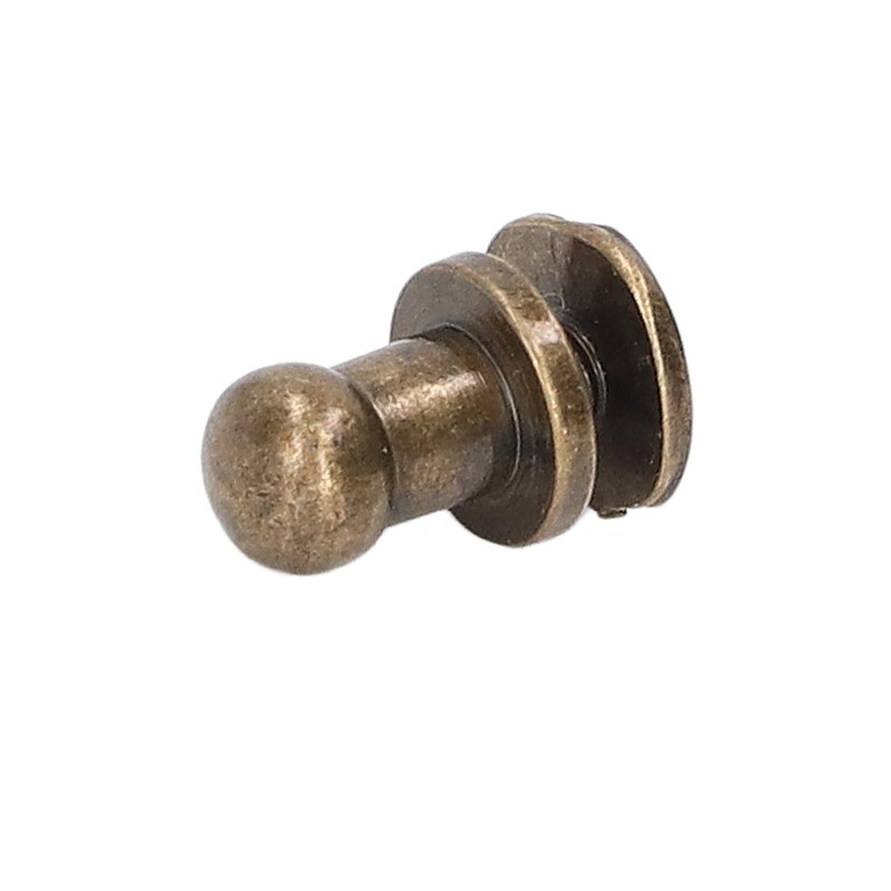 200 Sets Chicago Screws Round Head Rivets 7x5mm DIY Handcraft