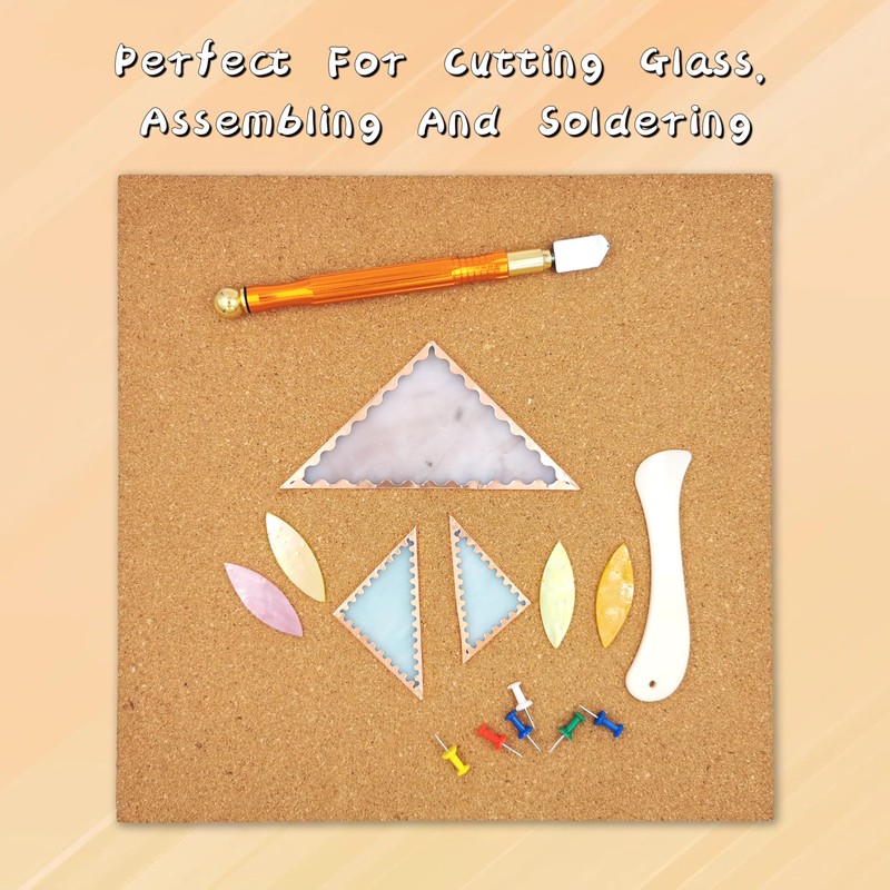 ARTIMUSES Stained Glass Supplies 12" X 12" Heat Resistant Stained