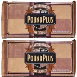 Trader Joes 54% Cocoa Dark Chocolate HUGE POUND PLUS Candy Bars 2 PACK NO ARTIFICIAL FLAVORS NO PRESERVATIVES