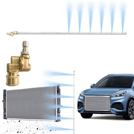 NIFUAL Car Radiator Cleaning Wand,Radiator Cleaner Wand,Radiator Flush And Cleaner Tool,Home Car Truck Power Washer Wand,Pressure Washer Jetter Nozzle Flat Wand Fit Over 2000PSI Pressure Washer ﻿