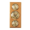 SELVA Mechanical Analogue Light Oak Outdoor Weather Station with Thermometer