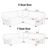 RTEY Corner Sofa Cover, Soft Thick Stretch L-shape Sectional Couch