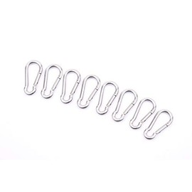 XCHTX Clip Carabiner 1.5inch Spring Snap Hooks Heavy Duty Stainless Steel Key Chain Clip Fit for Hanging Items,Leash Dog,Travelling,Hiking,in/Outdoor Rope Connected