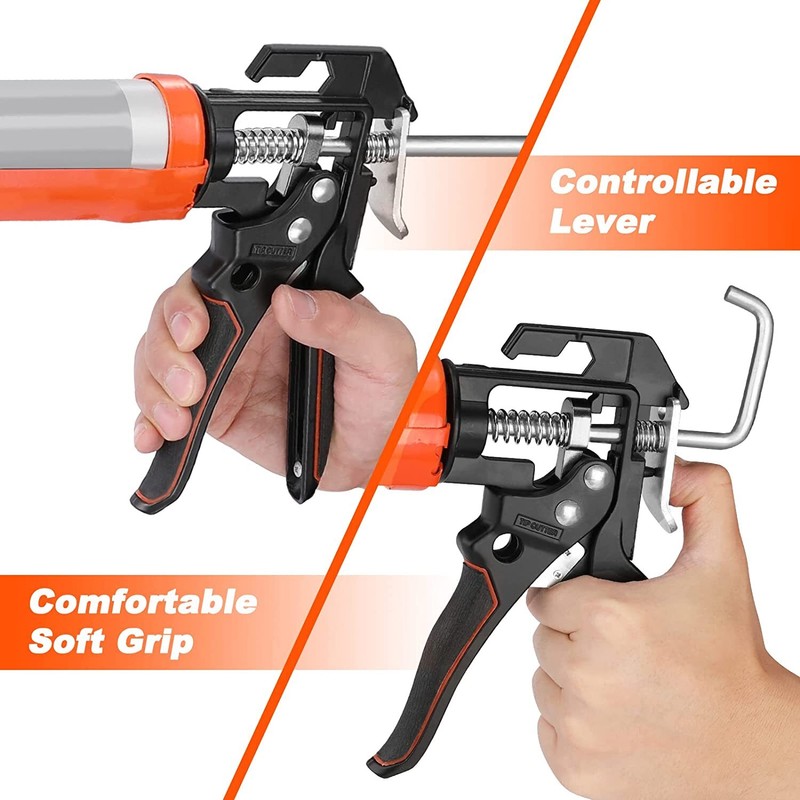 ValueMax Caulk Gun 9Inch Silicone Sealant Caulk Gun for Caulking/Filli