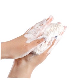 FOMIYES 3pcs Soap Foaming Bag Dish Soap Dispenser para Self Draining Soap Dish Bar Soap Case Dishwashing Soap Exfoliating Pouch Moisturizing Exfoliating Body Scrubber Sponge Yellow Ramie