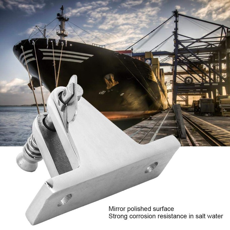 60x18mm Deck Hinge Boat Bimini Top Fitting Stainless Steel Marine