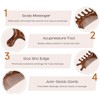 Sandalwood Scalp Massager Comb - 4-in-1 Natural Wooden Massage Tool