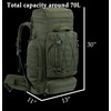 XMILPAX Large Internal Frame Backpack Tactical MOLLE Pack for Camping