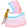 MUNAFIE Worship Flags 2 Pieces Praise Dance Flags Rectangle Colourful